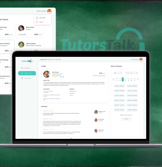 Tutor Profile dashboard